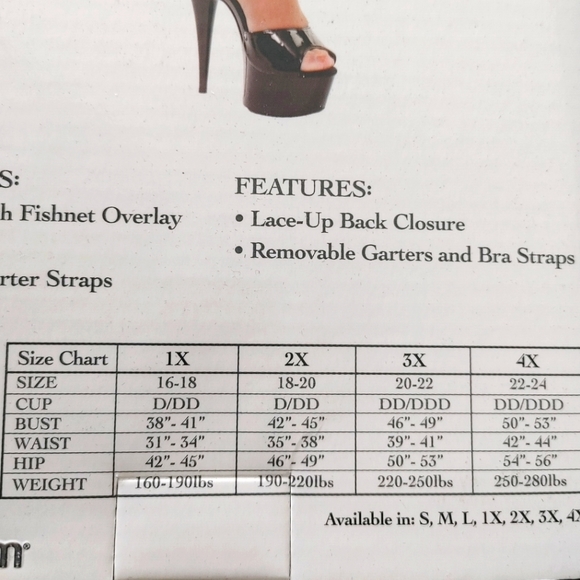 Black corset 1x 2x 3x 4x - Picture 6 of 7